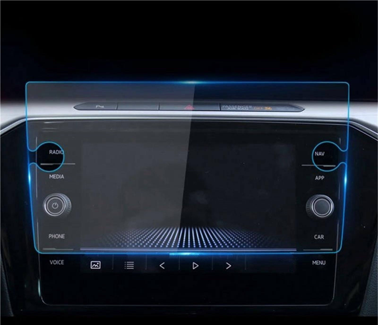 Navigator Bildschirm Displayschutz Auto GPS Navigation Gehärtetem Glas Screen Protector Für VW Für Passat B8 2020 2021 2022 2023 8 Zoll Oder 9,2 Zoll(8 Inch) von QIFANB