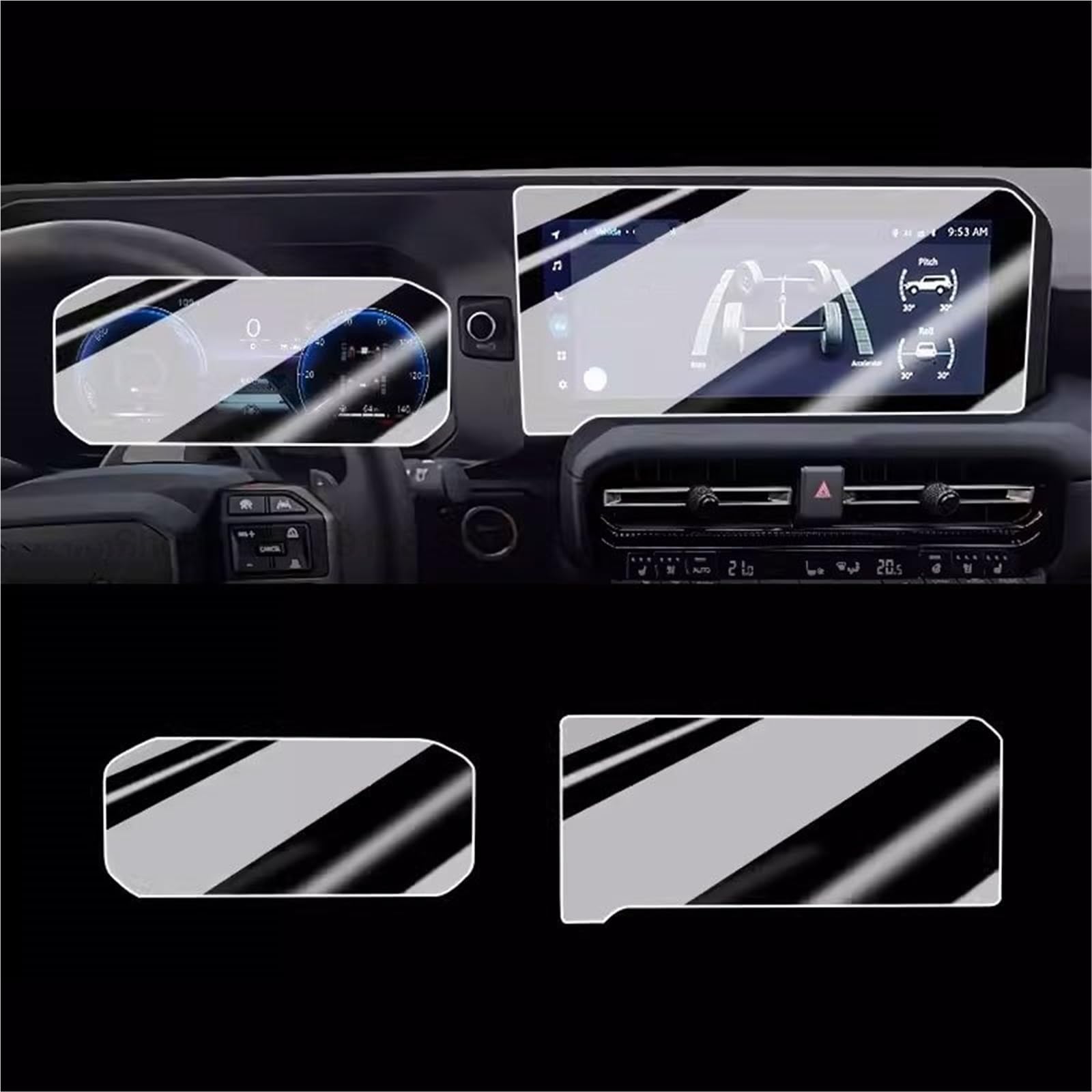 Navigator Bildschirm Displayschutz Auto GPS Navigation Und Instrument Anti-Scratch Film Gehärtetem Glas Screen Protector Film Für Toyota Für Land Für Cruiser 250 2024 Navigator Bildschirm Displayschutz Auto GPS Navigation Und Instrument Anti-Scratch Film Gehärtetem Glas Screen Protector Film Für Toyota Für Land Für Cruiser 250 2024 von QIFANB