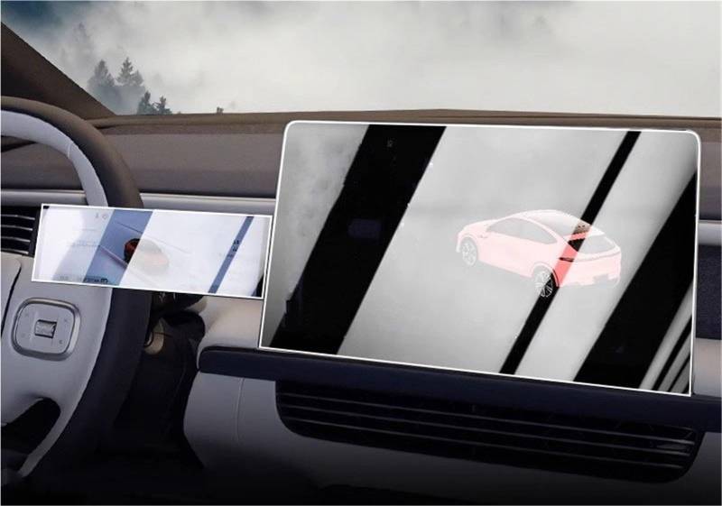 Navigator Bildschirm Displayschutz Auto GPS Radio Navigation Lcdscreen Gehärtetem Glas Schutzfolie Für Xpeng Für G6 2023 2024(GPS and Speedometer) von QIFANB