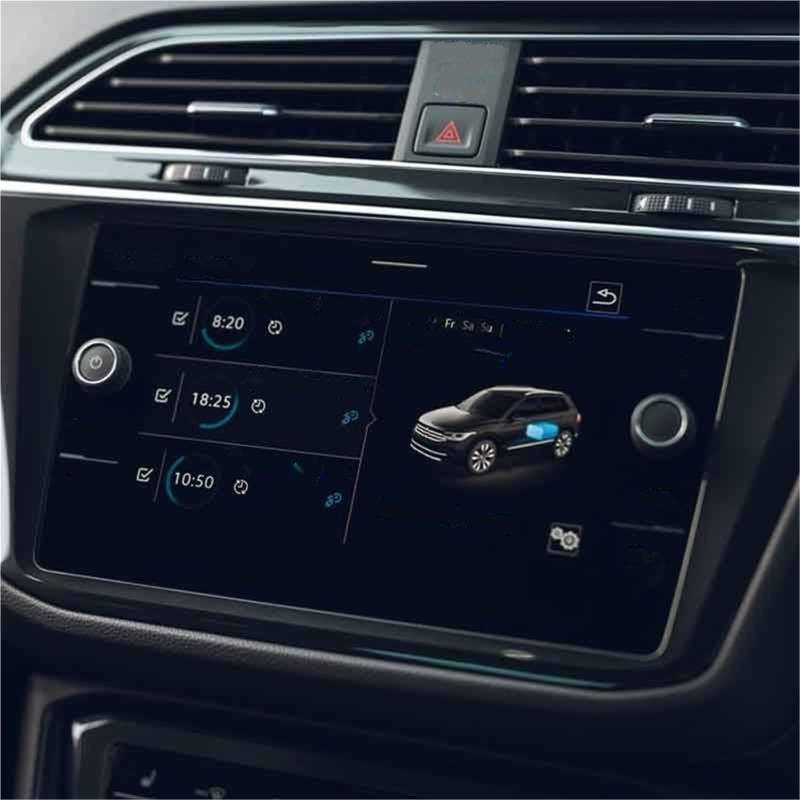 Navigator Bildschirm Displayschutz Auto Navigation Dashboard Gehärtetem Glas LCD Screen Schutz Film Innen Zubehör Aufkleber Für VW Für Tiguan 2021 2022(GPS) von QIFANB