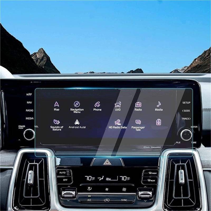 Navigator Bildschirm Displayschutz Auto-Navigations-Displayschutzfolie, Auto-Innenausstattung, Gehärteter Glasfilm Für Kia Für Sorento MQ4 2021 2022 von QIFANB