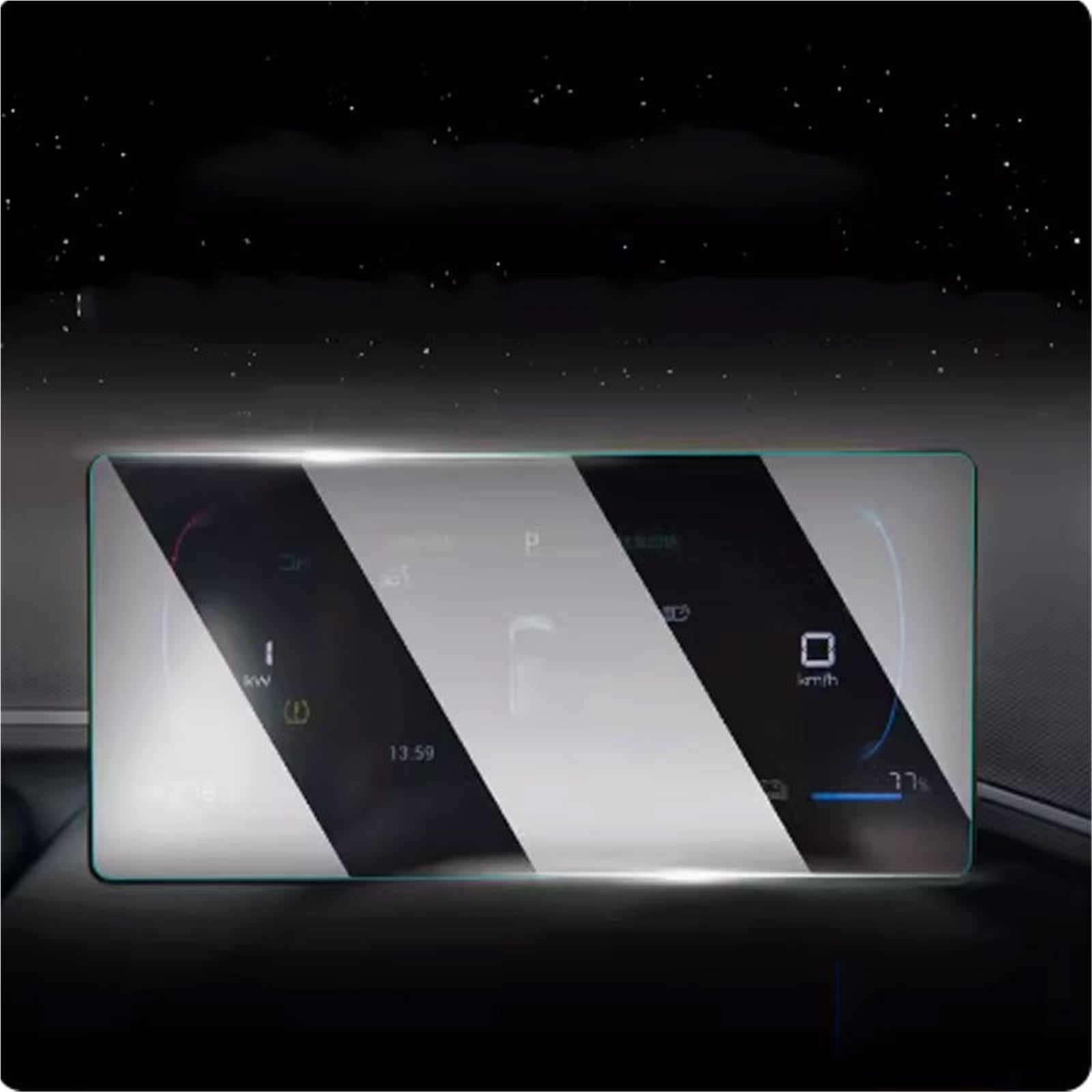 Navigator Bildschirm Displayschutz Displayschutzfolie Aus Gehärtetem Glas Für Auto-Infotainment-Radio, GPS-Navigation, Armaturenbrett-Schutzfolie Für BYD Für Seagull 2022 2023 2024(Dashboard) von QIFANB
