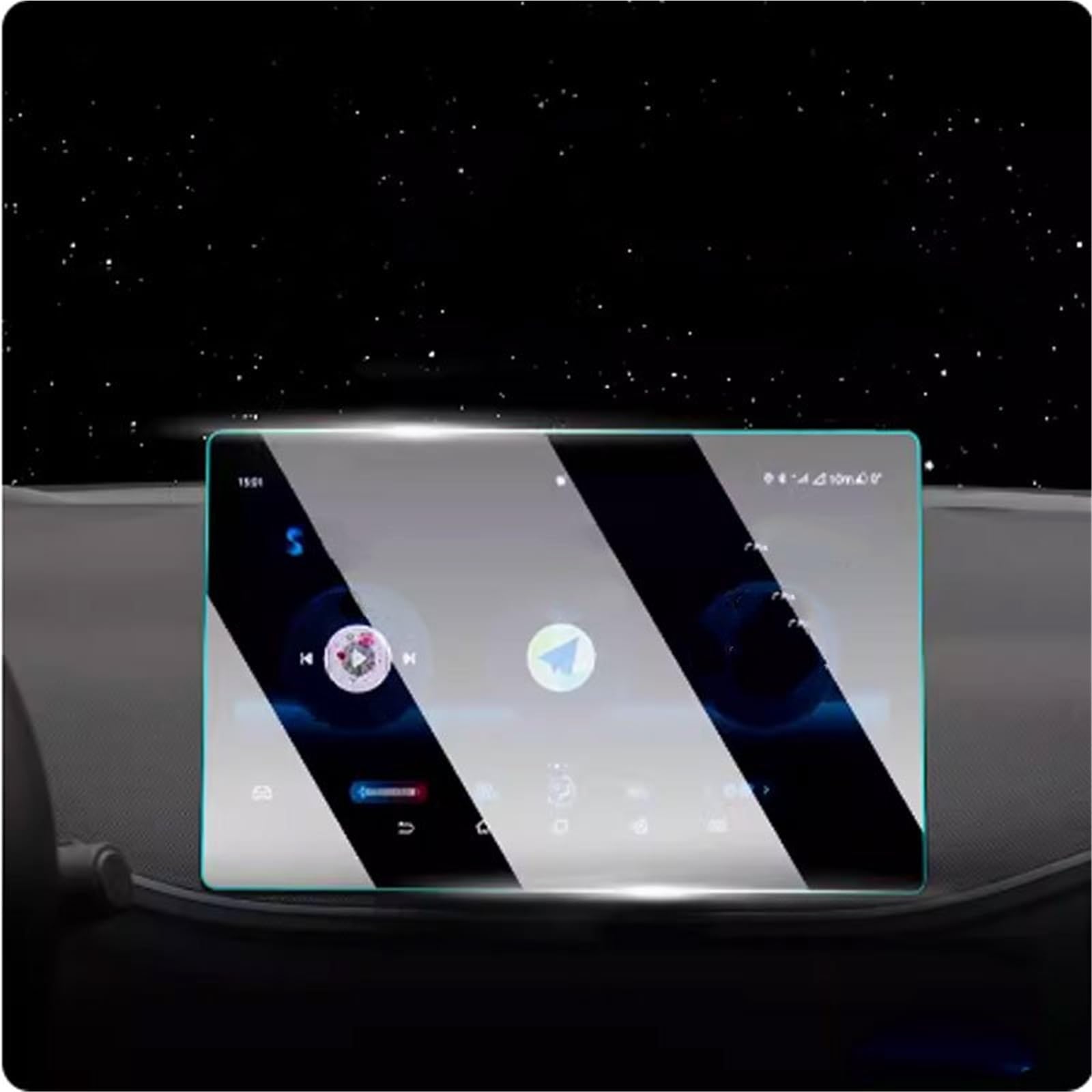 Navigator Bildschirm Displayschutz Displayschutzfolie Aus Gehärtetem Glas Für Auto-Infotainment-Radio, GPS-Navigation, Armaturenbrett-Schutzfolie Für BYD Für Seagull 2022 2023 2024(Navigator) von QIFANB