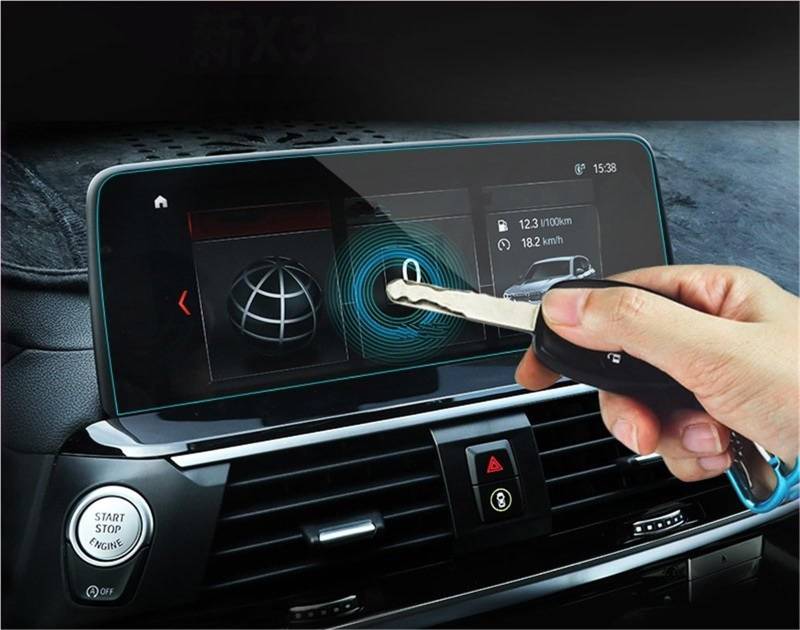 Navigator Bildschirm Displayschutz Displayschutzfolie Für Die Navigation Im Auto, Aus Gehärtetem Glas, Für Armaturenbrett, Monitor, Displayschutzfolie Für X3 Für X4 G01 G02 2018 2019 2020(for GPS) von QIFANB