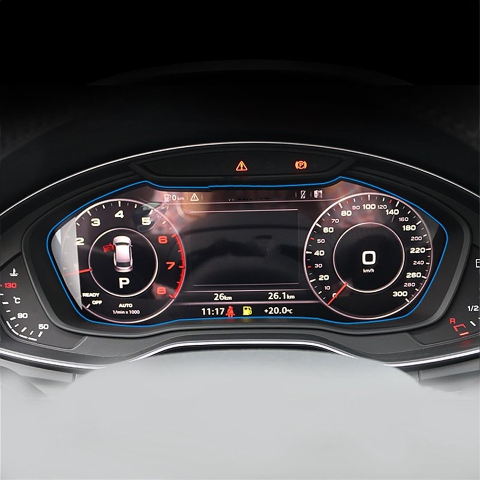 Navigator Bildschirm Displayschutz Für A4 Für B9 Für S4 Für A5 Für S5 Für Q5 2016 2017 2018 2019 Gehärtetes Glas Auto GPS Navigation Dashboard Displayschutzfolie(Dashboard) von QIFANB