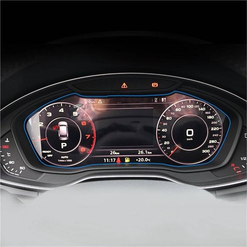 Navigator Bildschirm Displayschutz Für A4 Für B9 Für S4 Für A5 Für S5 Für Q5 2016 2017 2018 2019 Gehärtetes Glas Auto GPS Navigation Dashboard Displayschutzfolie(Dashboard) von QIFANB