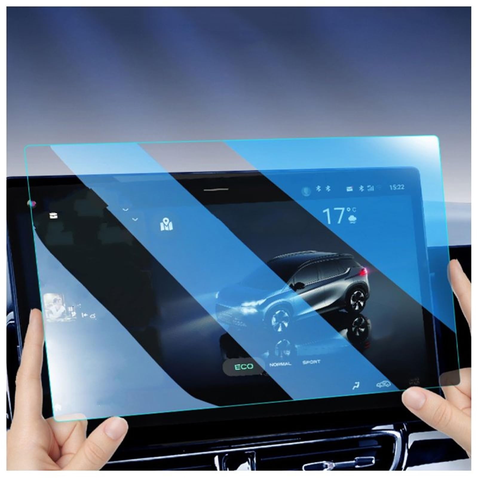 Navigator Bildschirm Displayschutz Für BYD Für Song Für Plus-dmi 2021 2022 2023 Auto GPS Navigation Gehärtetes Glas Displayschutzfolie 12,8 Zoll 15,6 Zoll(12.8 Inch GPS) von QIFANB