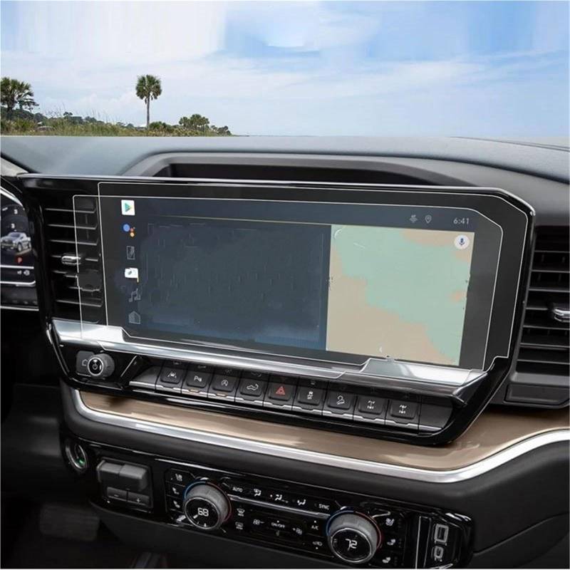 Navigator Bildschirm Displayschutz Für Chevrolet Für Silverado 1500 LT RST LTZ ZR2 2022 2023 2024 13,4 Zoll Autoradio GPS-Navigation PET-Displayschutzfolie von QIFANB