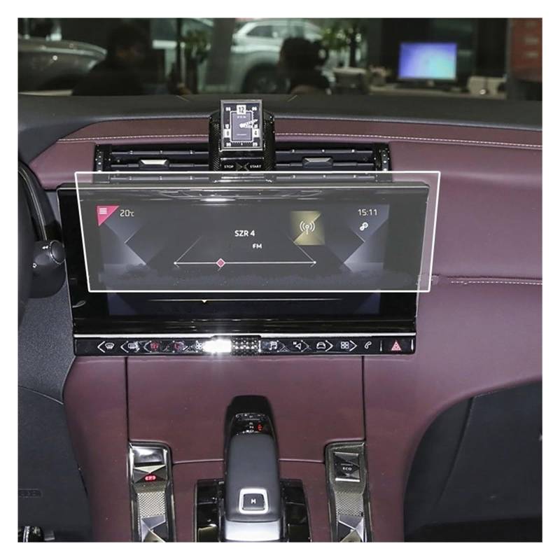 Navigator Bildschirm Displayschutz Für Citroen Für DS7 2018 2019 2020 12,3 Zoll Touchscreen Film Schutz GPS Navigation Auto TPU Screen Protector Film(2 Pieces) von QIFANB
