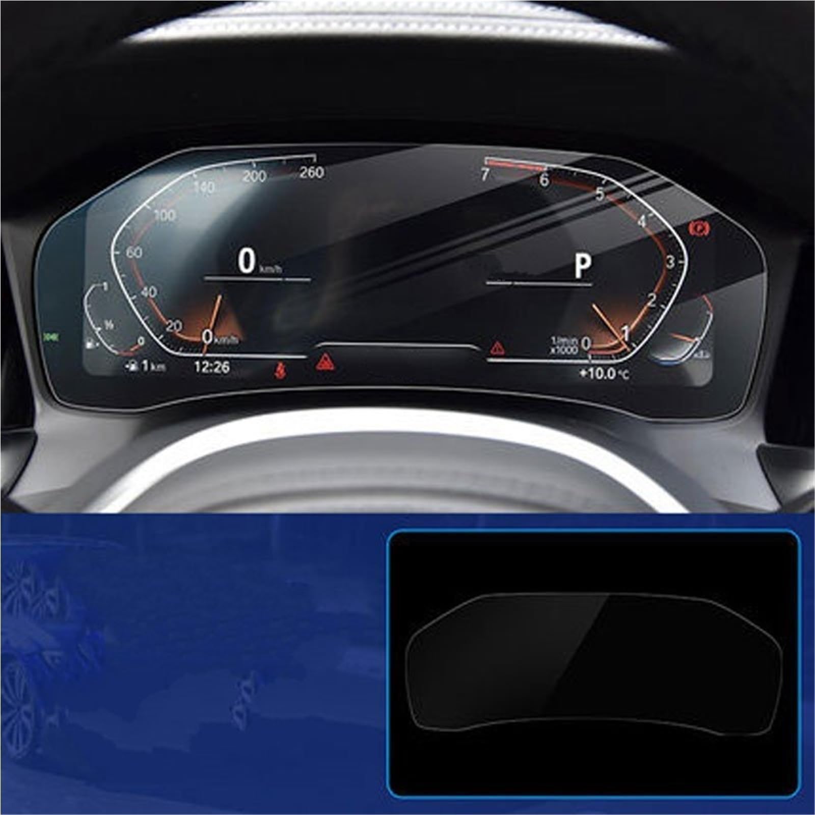 Navigator Bildschirm Displayschutz Für G20 G21 Serie 3 2020 2021 Auto Instrument Panel Dashboard Center Gehärtetem Glas Screen Protector(Without Camera) von QIFANB