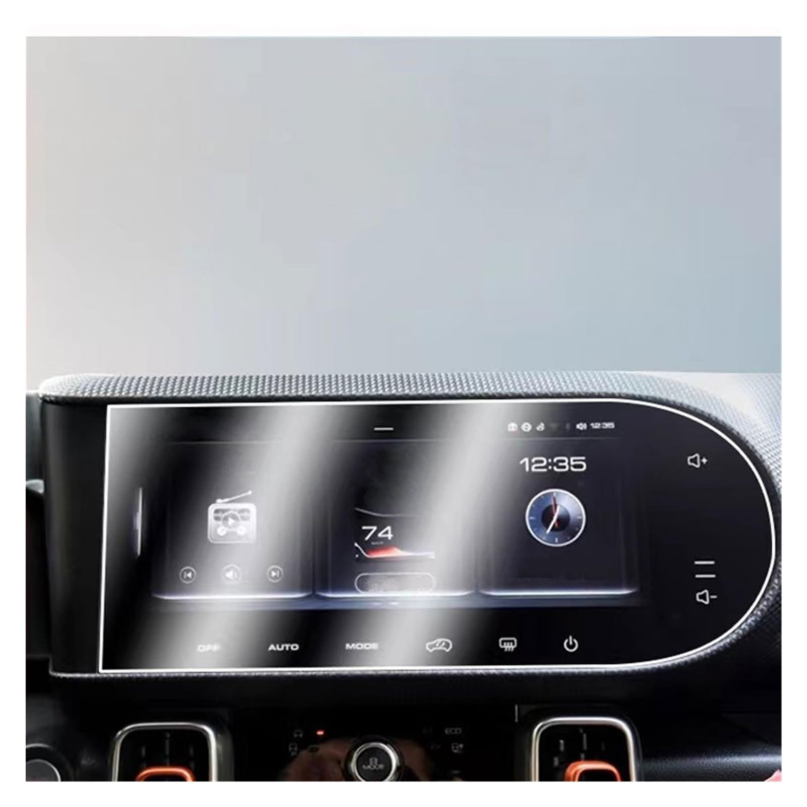 Navigator Bildschirm Displayschutz Für Haval Für Dargo X 2023 Auto GPS Navigation Dashboard Center Touch Display Gehärtetem Glas Screen Protector Film(GPS) von QIFANB