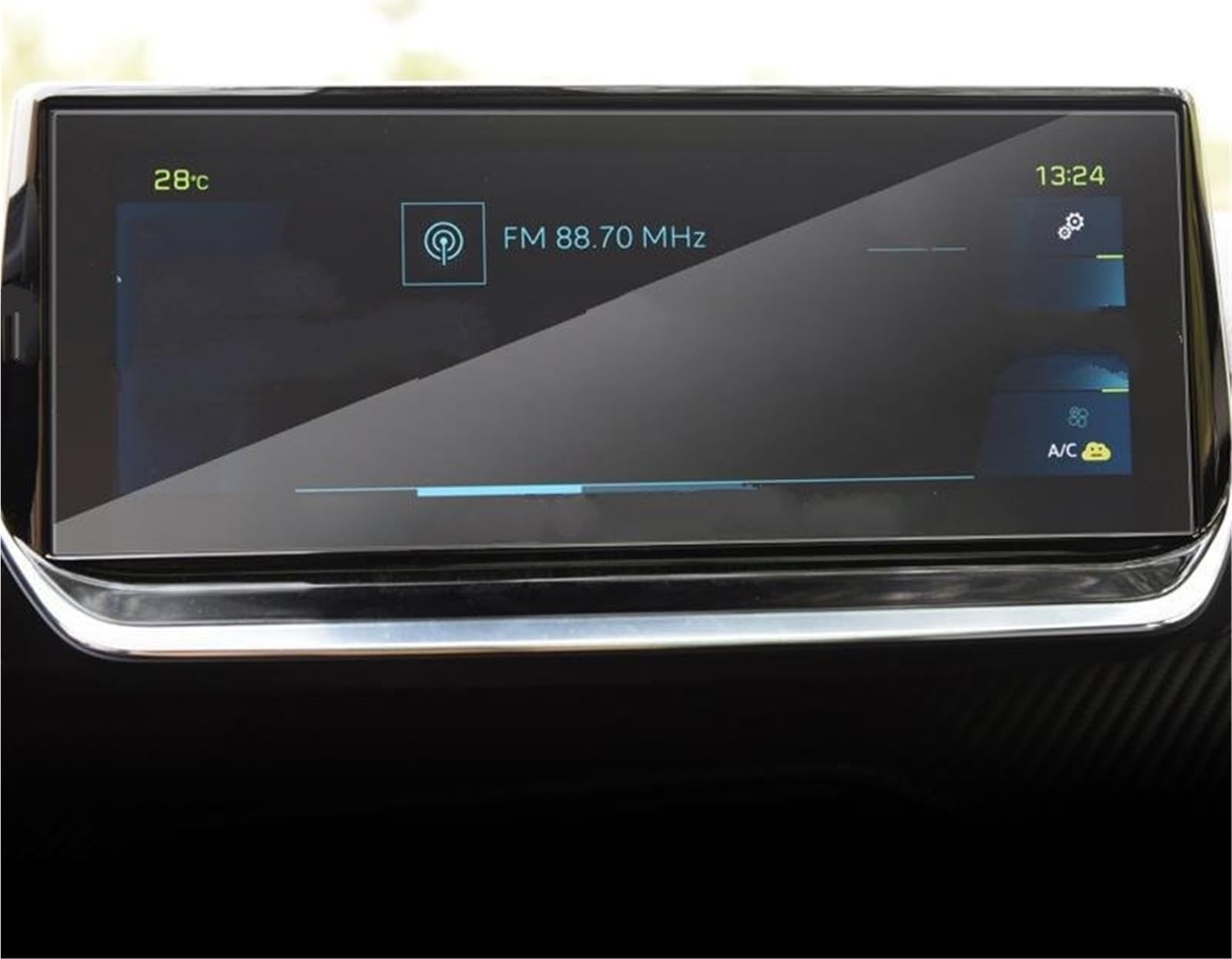 Navigator Bildschirm Displayschutz Für Peugeot 208 Für E208 2020 2021 2022 Auto Infotainment GPS Navigation Media Touch Screen Protector Gehärtetem Glas(10 inch) von QIFANB