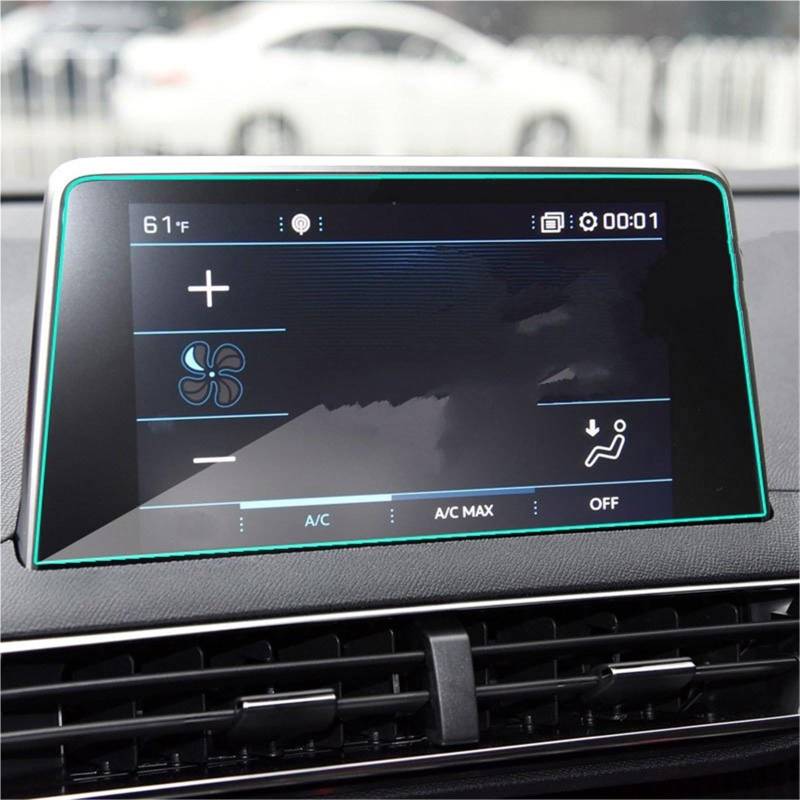 Navigator Bildschirm Displayschutz Für Peugeot 3008 5008 2017 2018 2019 2020 Auto Navigtion Gehärtetem Glas LCD Screen Schutz Film Aufkleber Dashboard Schutz(Only Navigation) von QIFANB