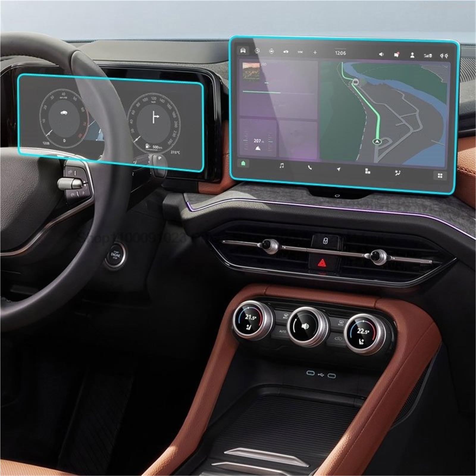 Navigator Bildschirm Displayschutz Für Skoda Für Kodiaq 2024 TPU Screen Protector 13 Zoll GPS 10 Zoll Dashboard Instrument Virtuelle Cockpit Bildschirm Folie Film Navigator Bildschirm Displayschutz Für Skoda Für Kodiaq 2024 TPU Screen Protector 13 Zoll GPS 10 Zoll Dashboard Instrument Virtuelle Cockpit Bildschirm Folie Film von QIFANB