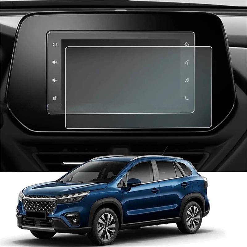 Navigator Bildschirm Displayschutz Für Suzuki Für Sx4 Für S-Cross 2022 7-Zoll-Auto-Infotainment-Radio GPS-Navigation Innenraum Displayschutzfolie Aus Gehärtetem Glas von QIFANB