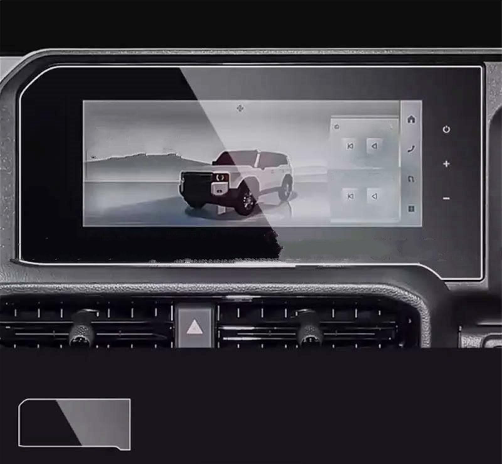 Navigator Bildschirm Displayschutz Für Toyota Für Land Für Cruiser Für Prado 250 2024 2025 12,3 Zoll Auto-GPS-Navigation Anti-Scrtch-Displayschutzfolie Aus Gehärtetem Glas(for RHD) von QIFANB