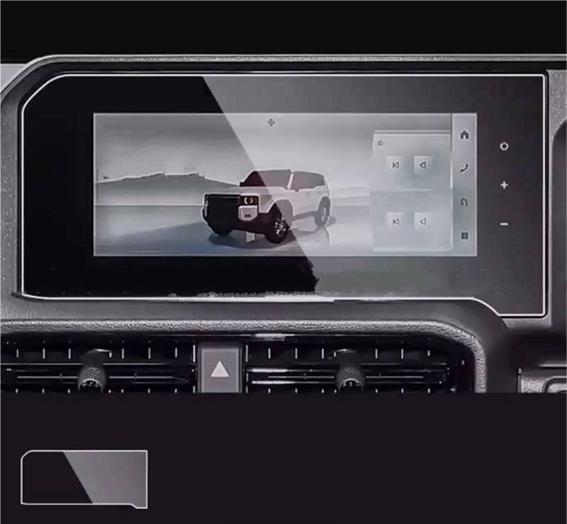 Navigator Bildschirm Displayschutz Für Toyota Für Land Für Cruiser Für Prado 250 2024 2025 12,3 Zoll Auto-GPS-Navigation Anti-Scrtch-Displayschutzfolie Aus Gehärtetem Glas(for RHD) von QIFANB