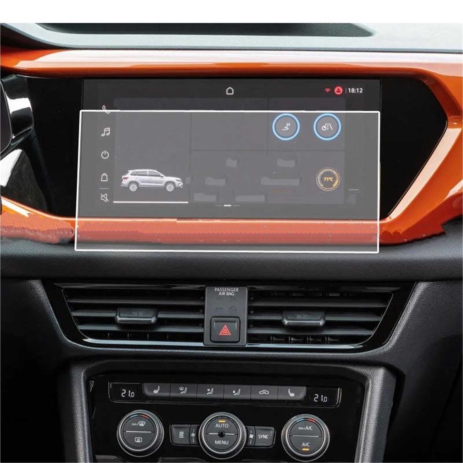Navigator Bildschirm Displayschutz Für VW Für T-Cross 2022 10,1 Zoll Autoradio GPS-Navigation Innenzubehör Displayschutzfolie Aus Gehärtetem Glas Navigator Bildschirm Displayschutz Für VW Für T-Cross 2022 10,1 Zoll Autoradio GPS-Navigation Innenzubehör Displayschutzfolie Aus Gehärtetem Glas von QIFANB
