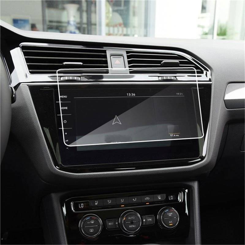 Navigator Bildschirm Displayschutz Für VW Für Tiguan R 2021 2022 9,2 Zoll Auto GPS Navigation Bildschirm Gehärtetem Glas Screen Protector Film von QIFANB