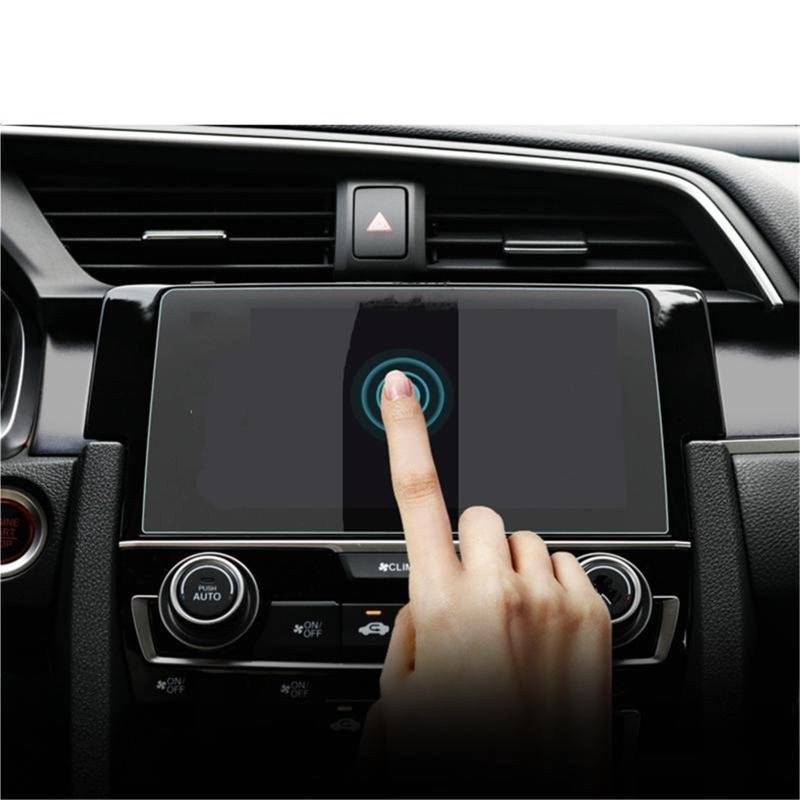 Navigator Bildschirm Displayschutz Glas-Auto-Navigations-Displayschutzfolie, LCD-Touch-Display, Anti-Kratzer, Für Civic 10. 2016 2017 2018 2019 2020 von QIFANB