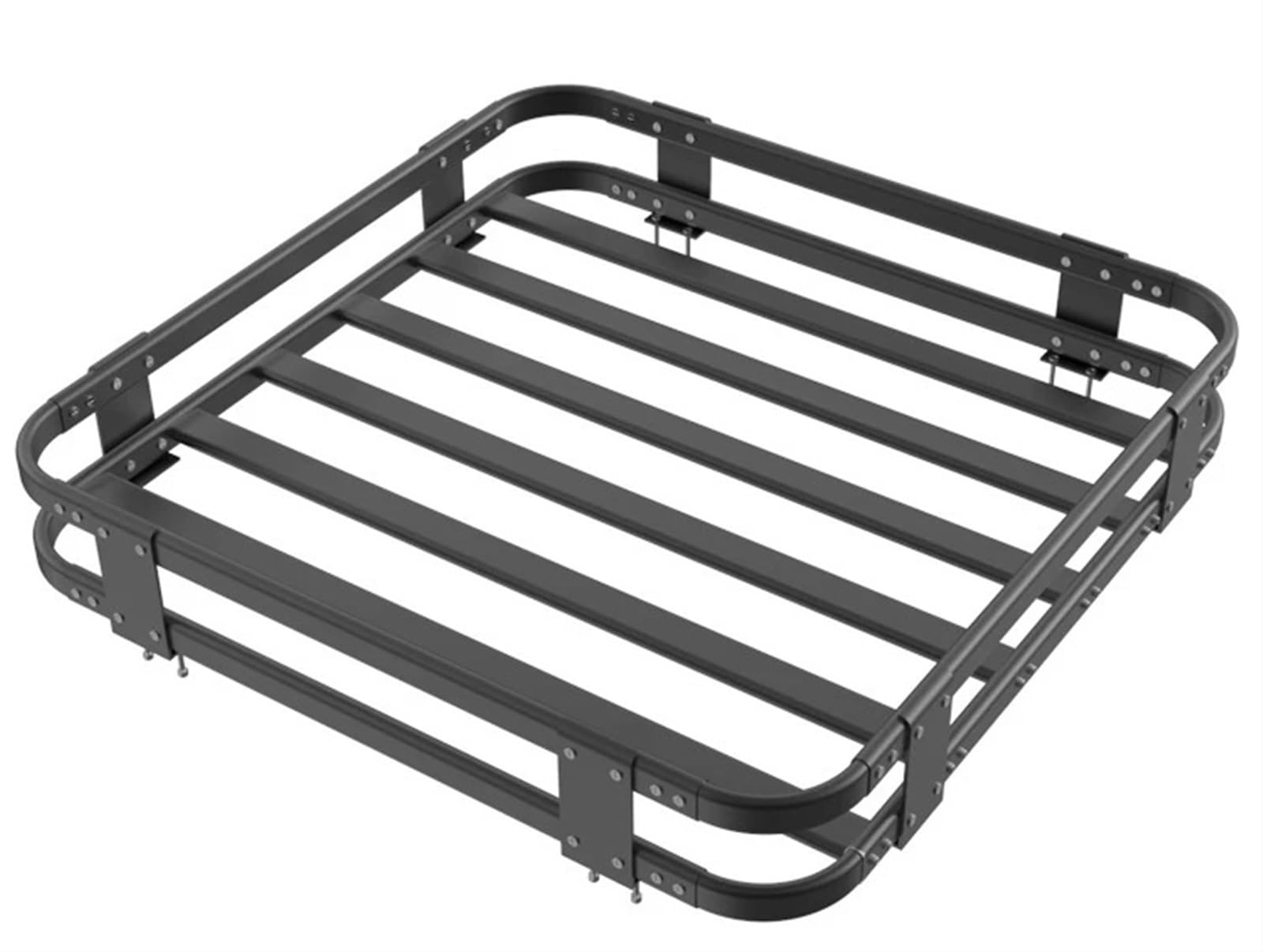 Universal Rack Rahmen Last Reise Rack RV Aluminium Legierung Gepäck Rack RV Modifizierte Dach Rack Geländewagen Dach Dachgepäckträger Aus Aluminiumlegierung(Black 100x100x16.5) von QIFANB