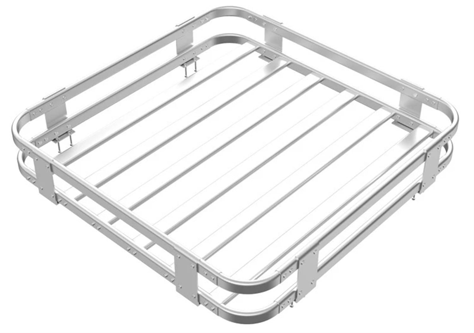 Universal Rack Rahmen Last Reise Rack RV Aluminium Legierung Gepäck Rack RV Modifizierte Dach Rack Geländewagen Dach Dachgepäckträger Aus Aluminiumlegierung(Silver 100x100x16.5) von QIFANB