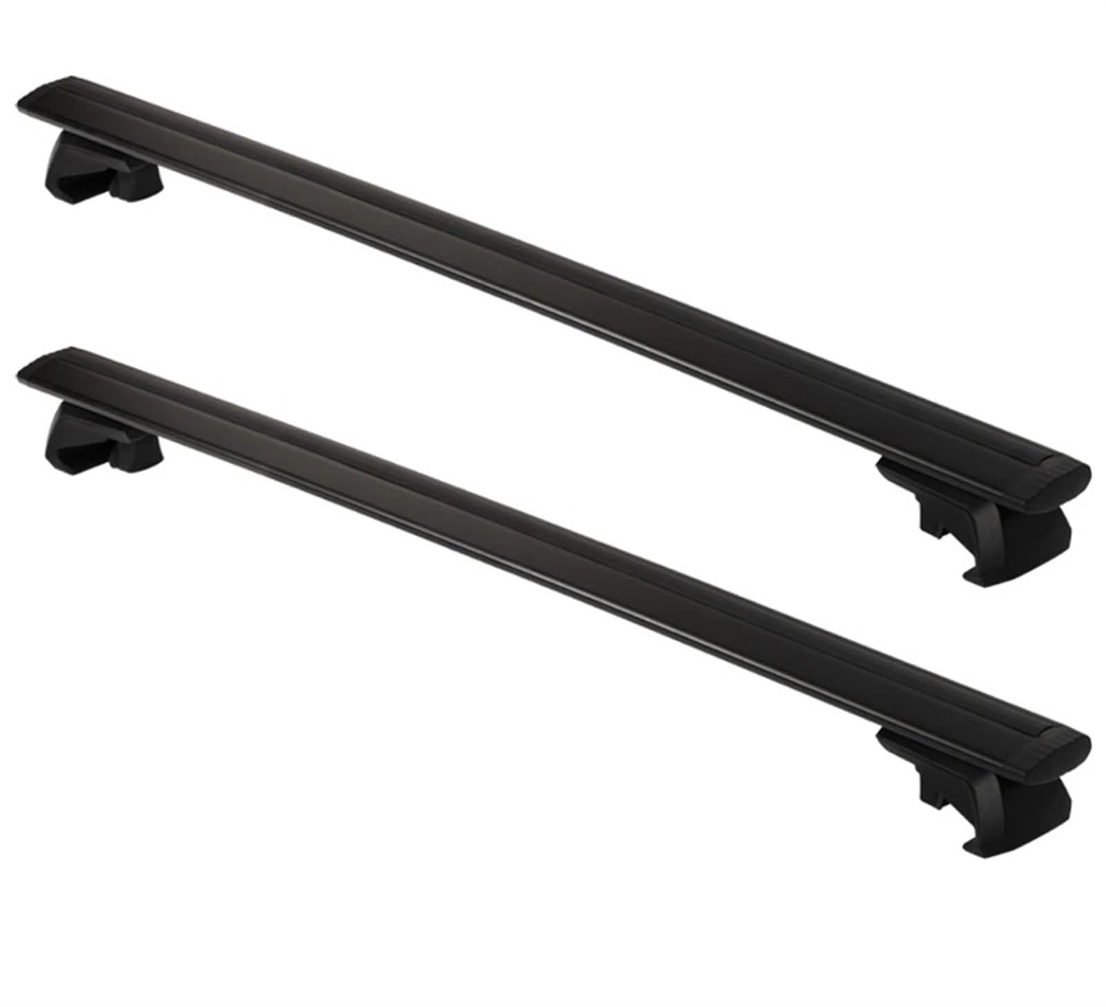 Universelle Bogenförmige Aluminiumlegierungs-Laststange Für Autos, 140 cm, Schwarz Und Silberfarben, Autodachträger, Flügelstange Dachgepäckträger Aus Aluminiumlegierung(Black 140cm -8cm) von QIFANB