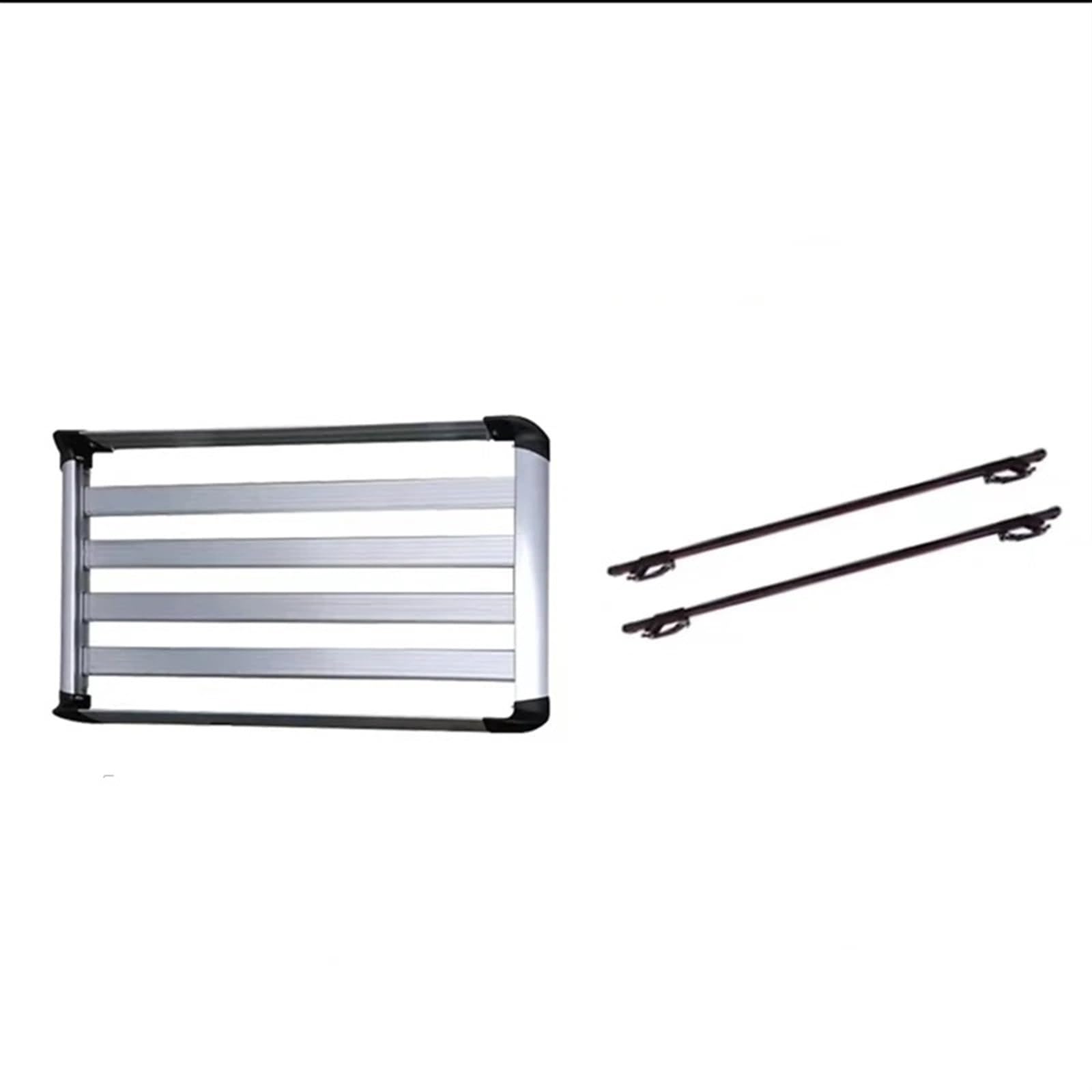 Universeller Auto-Dachträger, Korbträger Für Auto, Camping, 100 cm X 90 cm, Auf Dem Dach Dachgepäckträger Aus Aluminiumlegierung(Set B) von QIFANB