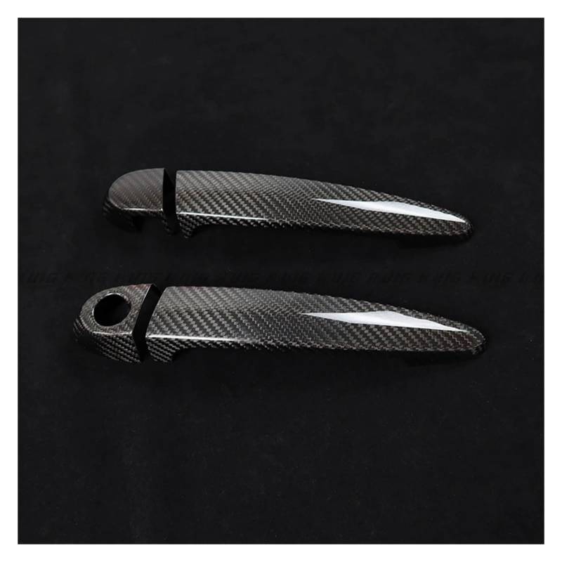 Auto Türgriff Für M2 F87 M4 F82 M3 F80 M2C LHD 4 Stücke Carbon Faser Auto Außentür Griff Halte Abckung Trim Aufkleber Styling Außentür Griff Auto (Farbe : with Sensor) von QILINGS