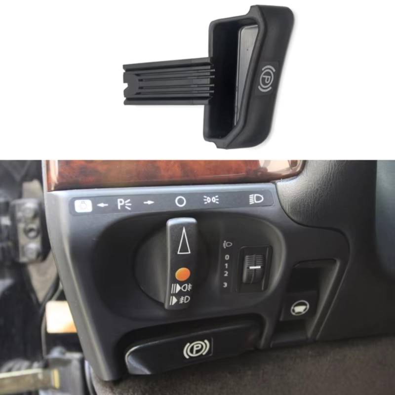 Feststellbremsaktuator Für Benz S-KLASSE W140 1991-1998 LHD Auto Handbremse Feststellbremse Release Griff 1404200195 1404270720 Feststellbremsmodul(Black A) von QILINGS