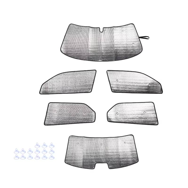 Frontscheibenabdeckung Für Chrysler 300C 2004-2010 Auto Vorne Hinten Windschutzscheibe Fenster Sonnenschirm Sonnenblende Schutz Abdeckung Sonnenschutz Seitenscheibe(A) von QILINGS
