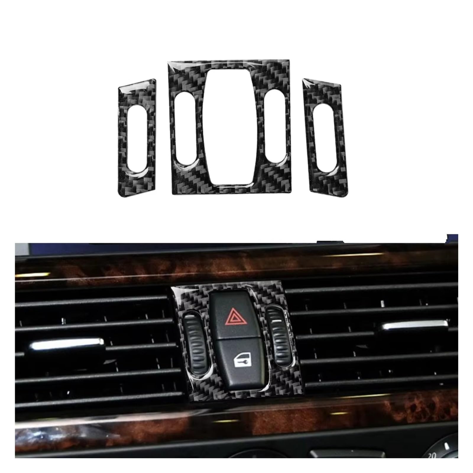 Innenzubehör Für 5 Series E60 E61 2004-2010 Carbon Fiber Car Interior Center Control Air Vent Outlet Abdeckung Trim Auto Innenform Innenzubehör Für 5 Series E60 E61 2004-2010 Carbon Fiber Car Interior Center Control Air Vent Outlet Abdeckung Trim Auto Innenform von QILINGS