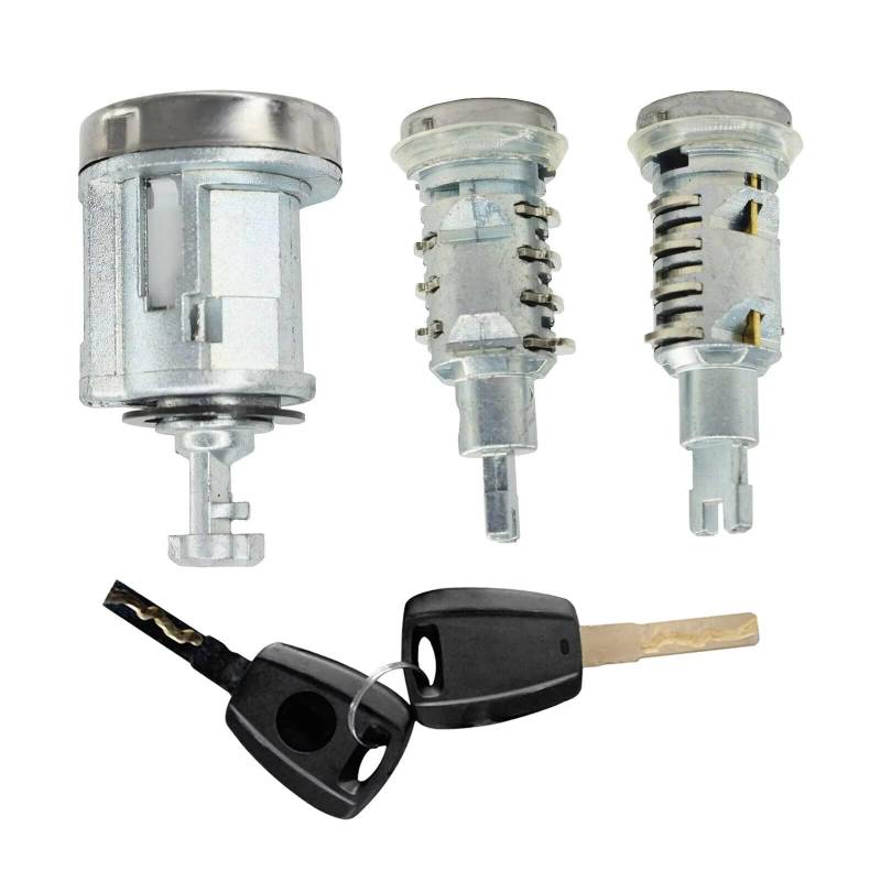 QILINGS Türschloss Stellmotor Für Peugeot Für Boxer 2006-on Set Zündung Auto Tür Hinten Stamm Schloss Barrel Zylinder Latch Mit 2 Schlüssel Klinge Türverriegelungsbetätiger von QILINGS
