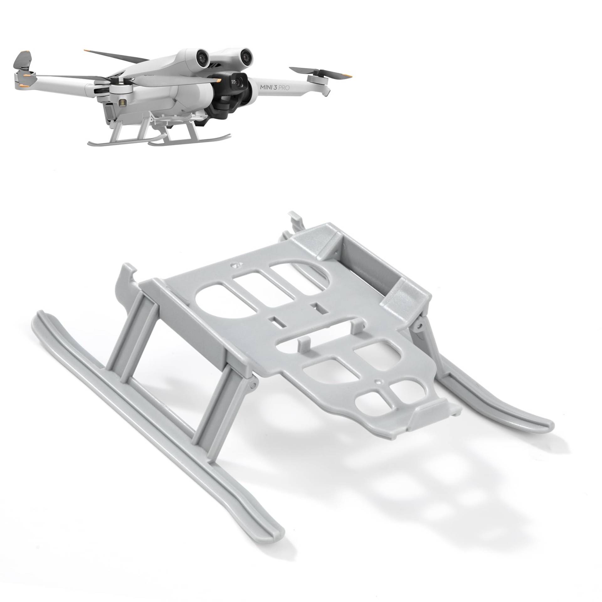 Landing Gear Faltbare kompatibel mit DJI Mini 3 Pro Drone Extensions Landegestell Landefüße Zubehör für Drohnen Grau von QIMEI-SHOP