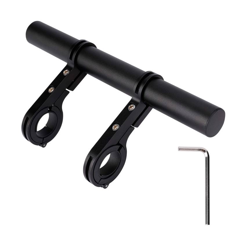 Fahrradlenker Extender Fahrrad Lenkerverlängerung Aluminium Fahrrad Lenker Verlängerung Halterungen für Taschenlampe Mountainbike Tacho 20CM von QIMEI-SHOP