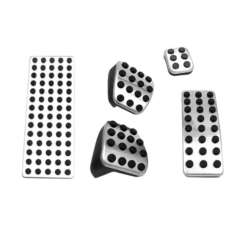 Auto Pedal Für CLA A Für GLA B Für GLE Für ML R Classe Für AMG W176 W177 W164 W245 W246 C118 W167 W168 W247 Kraftstoffbremsfußpedal Bremspedalabdeckung(Footrest MT 5pcs) von QINGHUAWANG