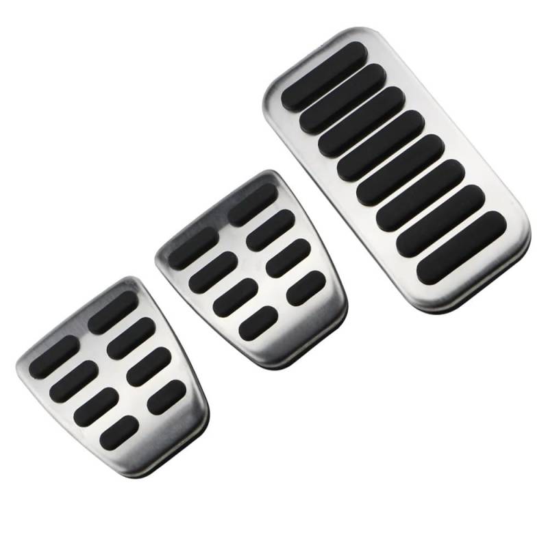 Auto Pedal Für Hyundai Für Elantra Für Accent Für I30 Für IX35 Für IONIQ Für Veloster Auto Edelstahl Gas Bremse Kupplung Pedal Bremspedalabdeckung(MT) von QINGHUAWANG
