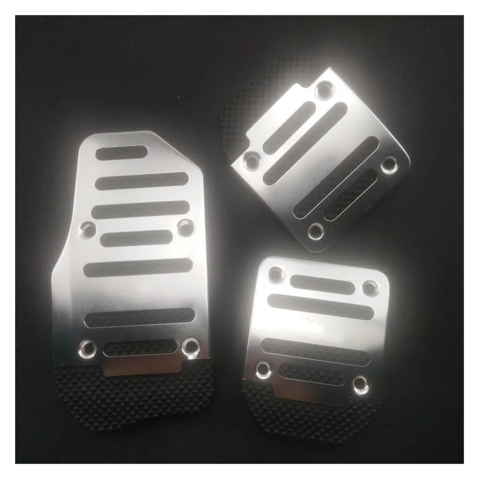 Auto Pedal Für Hyundai Für Solaris Für Elantra Für Accent Für Veracruz Universal- Pedal Aluminium Rutschfestes Bremskupplungspedal Bremspedalabdeckung(Silver MT) von QINGHUAWANG