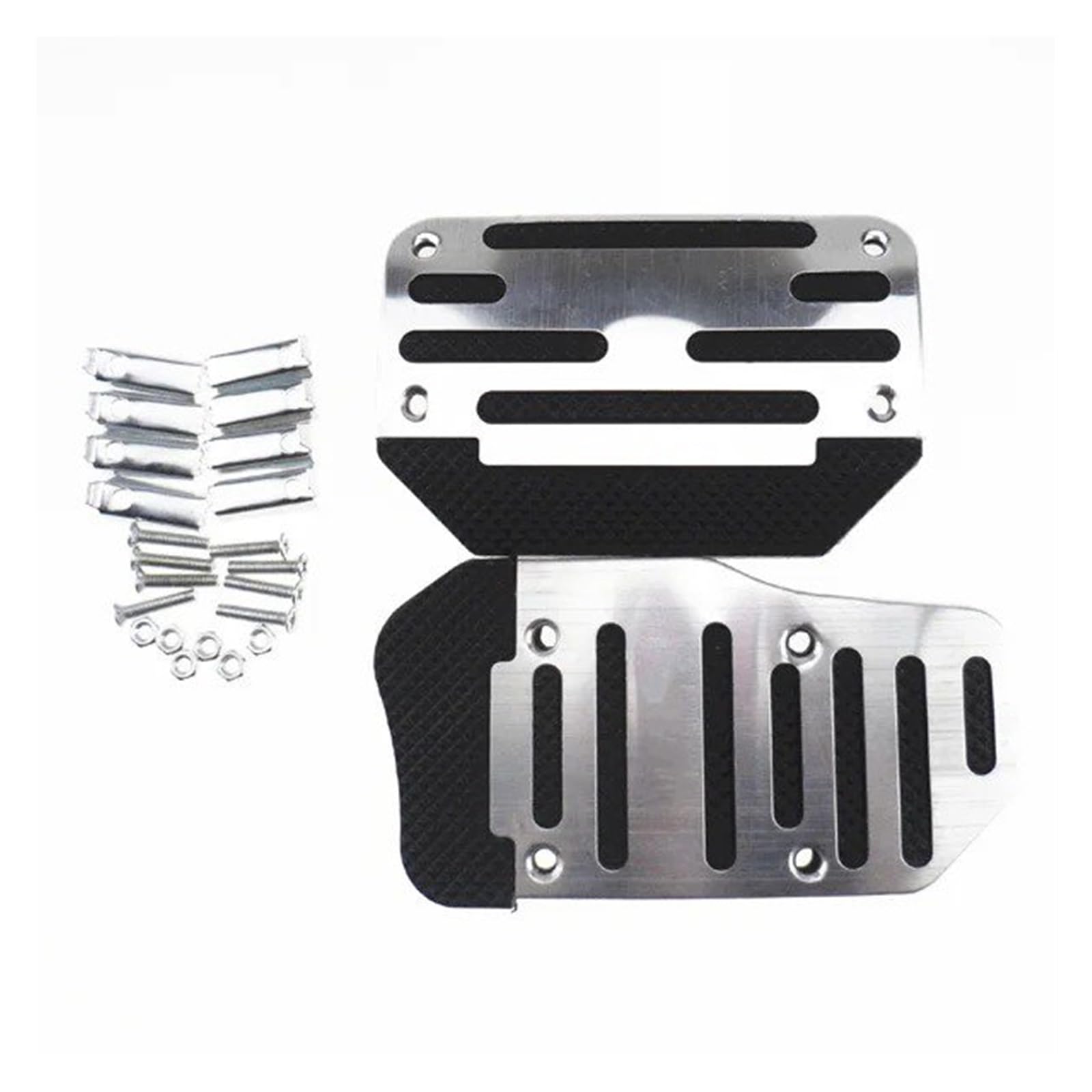 Auto Pedal Für Hyundai Für Solaris Für Elantra Für Accent Für Veracruz Universal- Pedal Aluminium Rutschfestes Bremskupplungspedal Bremspedalabdeckung(Silver at) von QINGHUAWANG