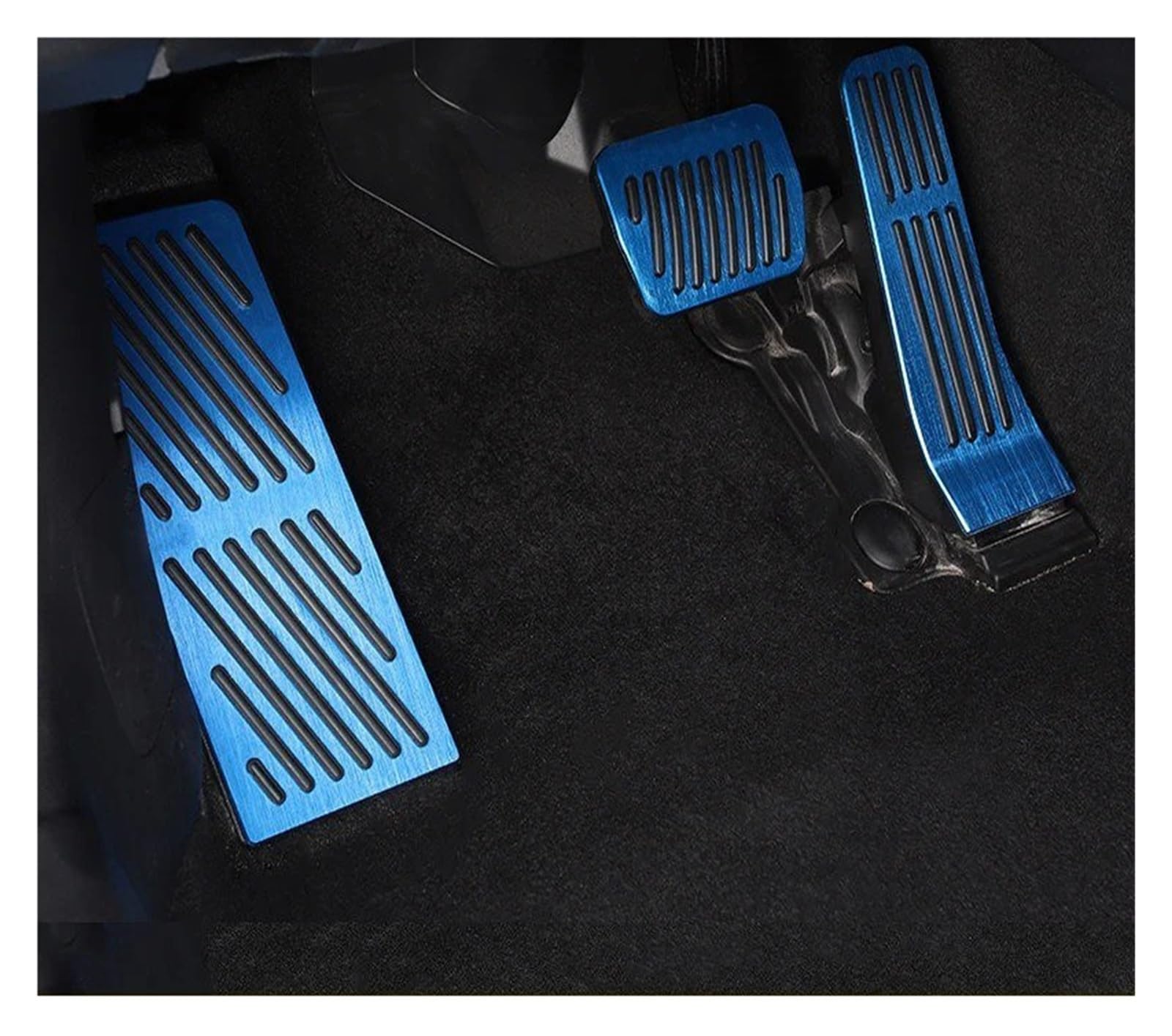 Auto Pedal Für Mazda 3 Für BP MX30 CX30 CX50 CX60 Für MX-30 2019-2021 2022 2023 2024 Auto Fußstütze Gaspedal Bremspedalabdeckung Bremspedalabdeckung(at 3pcs Blue) von QINGHUAWANG