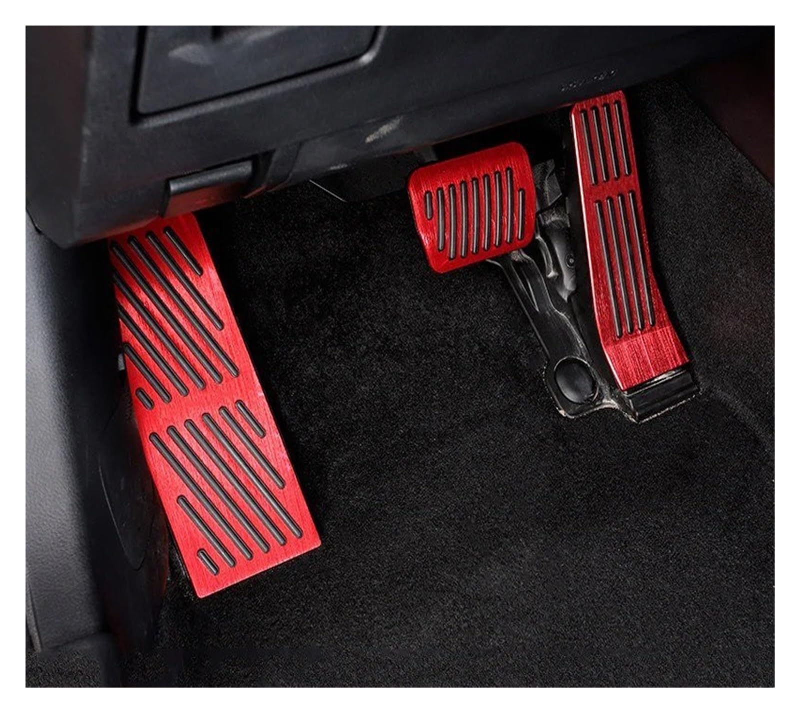 Auto Pedal Für Mazda 3 Für BP MX30 CX30 CX50 CX60 Für MX-30 2019-2021 2022 2023 2024 Auto Fußstütze Gaspedal Bremspedalabdeckung Bremspedalabdeckung(at 3pcs Red) von QINGHUAWANG