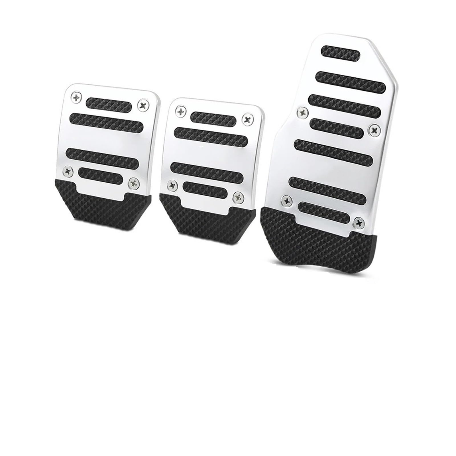 Auto Pedal Für Peugeot 206 207 306 307 508 106 107 108 2008 3008 5008 Auto Anti-Rutsch-Pedal Manual Series Kit Bremsbelagabdeckung Bremspedalabdeckung(Silver) von QINGHUAWANG