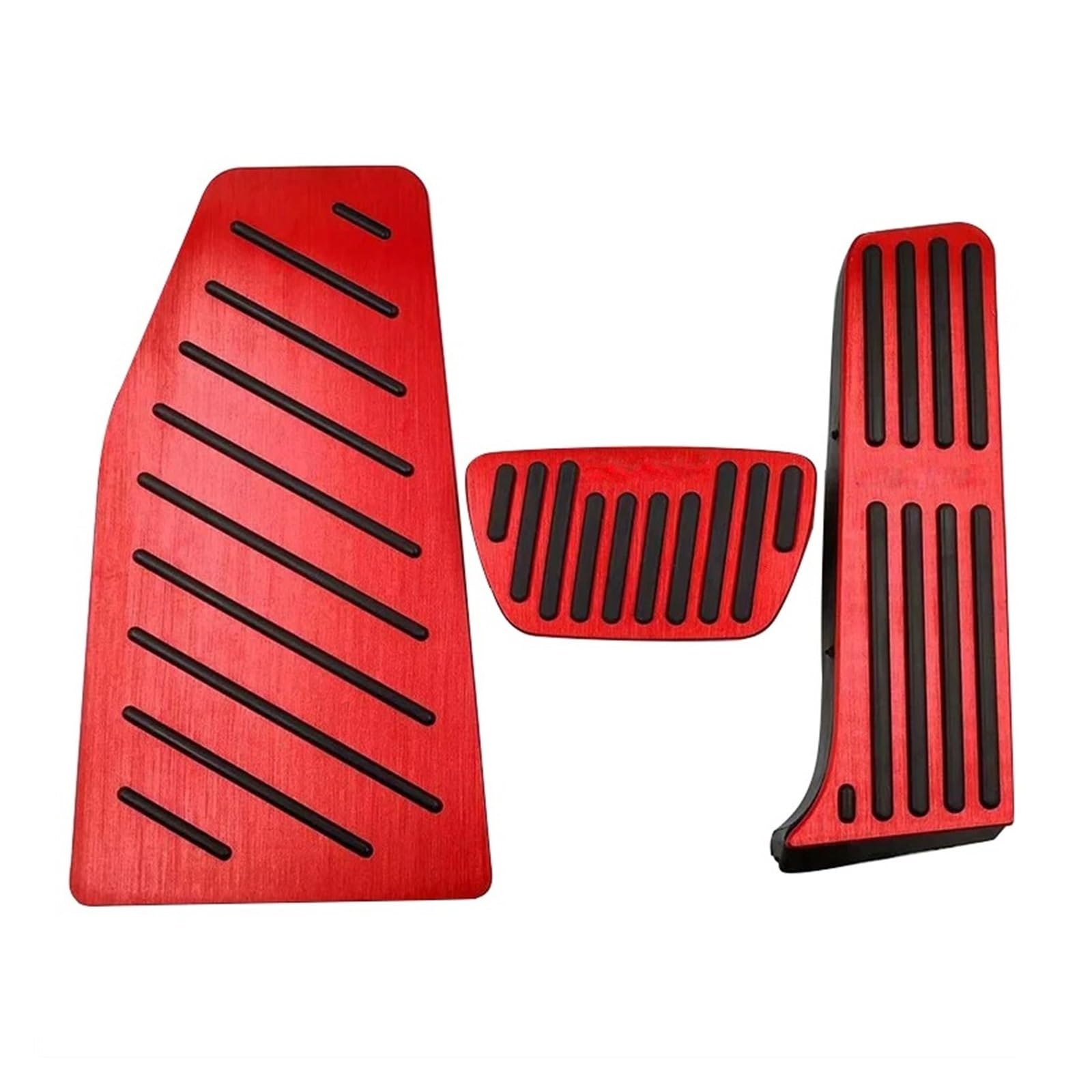 Auto Pedal Für RAV4 XA50 Für Hybrid 2019-2021 2022 2023 2024 Auto-Fußstützenpedalabdeckung rutschfeste Pads Gasbremspedale Bremspedalabdeckung(3pcs Red) von QINGHUAWANG