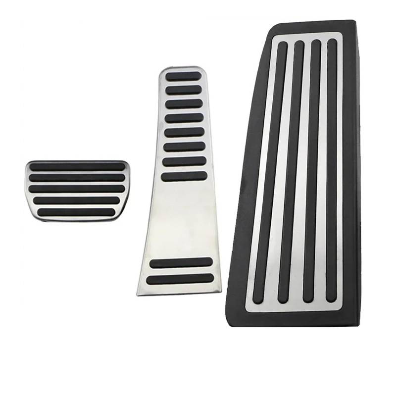 Auto Pedal Für XC60 2017-2020 2021 Auto-Innenraum-Refit-Gaspedal-Fußstützen-Pedalplattenabdeckung Zubehör Ohne Bohren Bremspedalabdeckung(at with Rest Pedal) von QINGHUAWANG