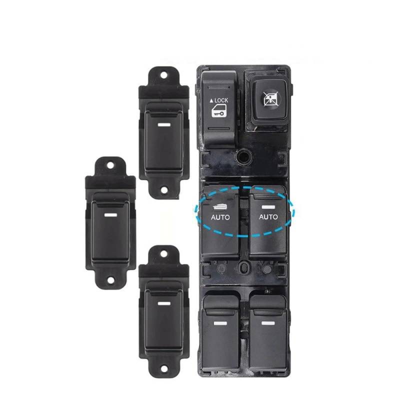 Fensterheber 93570-2P100 Für Kia Für Sorento 2010-2013 Auto Elektrische Fensterheber Schalter Fahrer 93570-2P200 93570-2P100VA Elektrischer Fensterheberschalter(2 Auto Set) von QINGHUAWANG