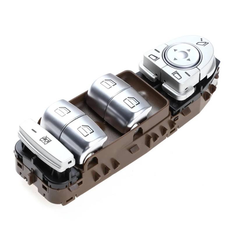 Fensterheber Für C-Klasse W205 S205 X253 C200 C300 C350 C63 Auto Power Master Fenster Control Schalter Taste 2059056811 2059051713 Elektrischer Fensterheberschalter(Brown-Switch) von QINGHUAWANG