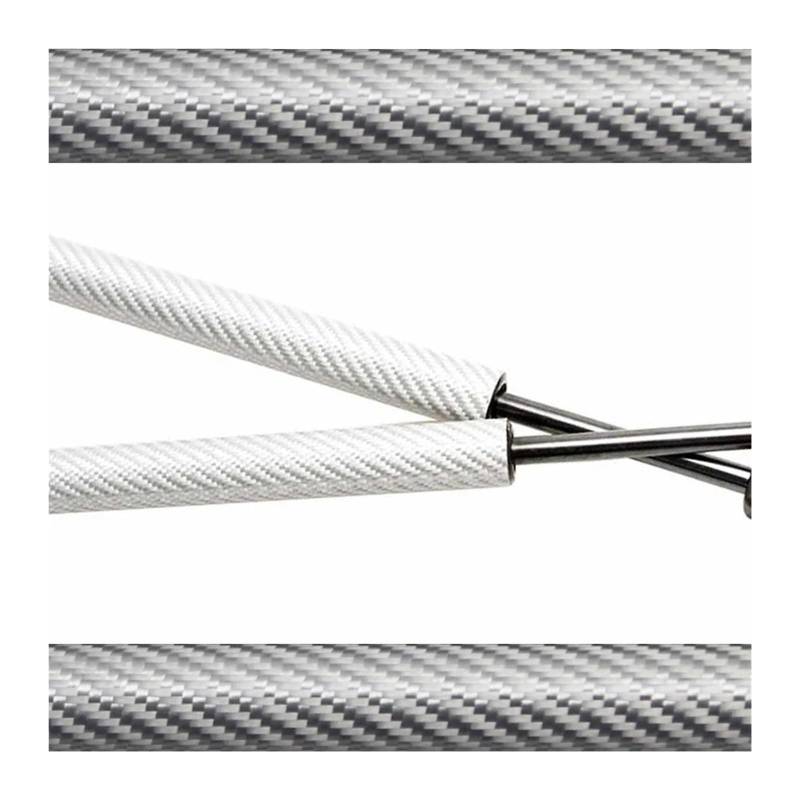 Heckklappendämpfer 2PCS Für Lexus RX330 RX350 RX400h 2003-2008 Für Harrier XU30 2003-2013 Auto Heckklappe Streben Lift Unterstützung Gasfeder Stoßdämpfer(Silver Carbon Fiber) von QINGHUAWANG