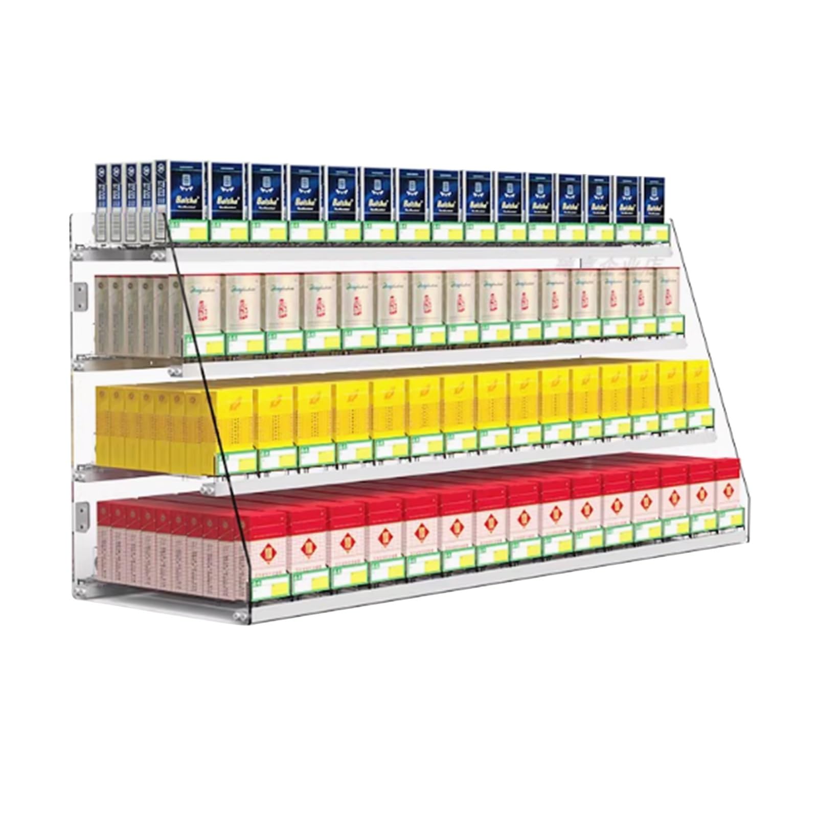 Zigarettenvitrinenständer, Automatischer Zigarettenschieber Aus Acryl, Wandrahmen For Zigarettenschachteln, Trennwand For Streichholzschachtelhalter, Organizer(61.5x28.4x48cm) von QINGYAN