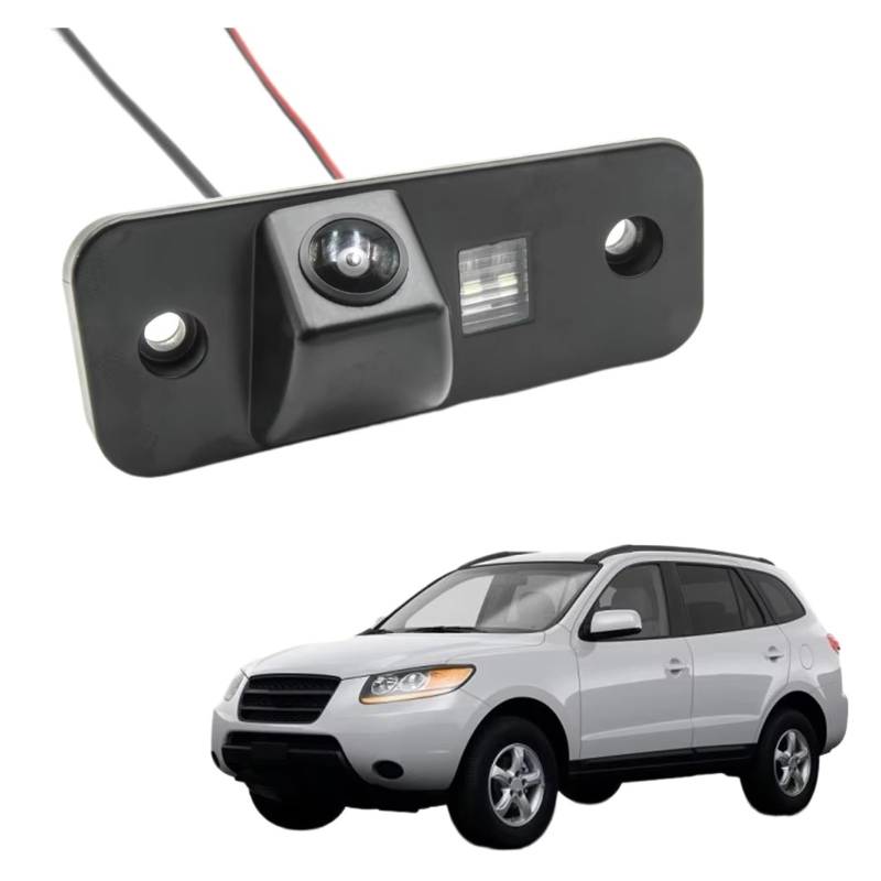 Backup Kamera Auto Reverse Monitor CCD HD AHD Fisheye Rückansicht Kamera Für Hyundai Für Santa Fe (cm) SUV 2005 2006 2007 2008 2009 2010 2011 2012 Hd Rückfahrkamera(B150 CVBS 680x480) von QINSHU