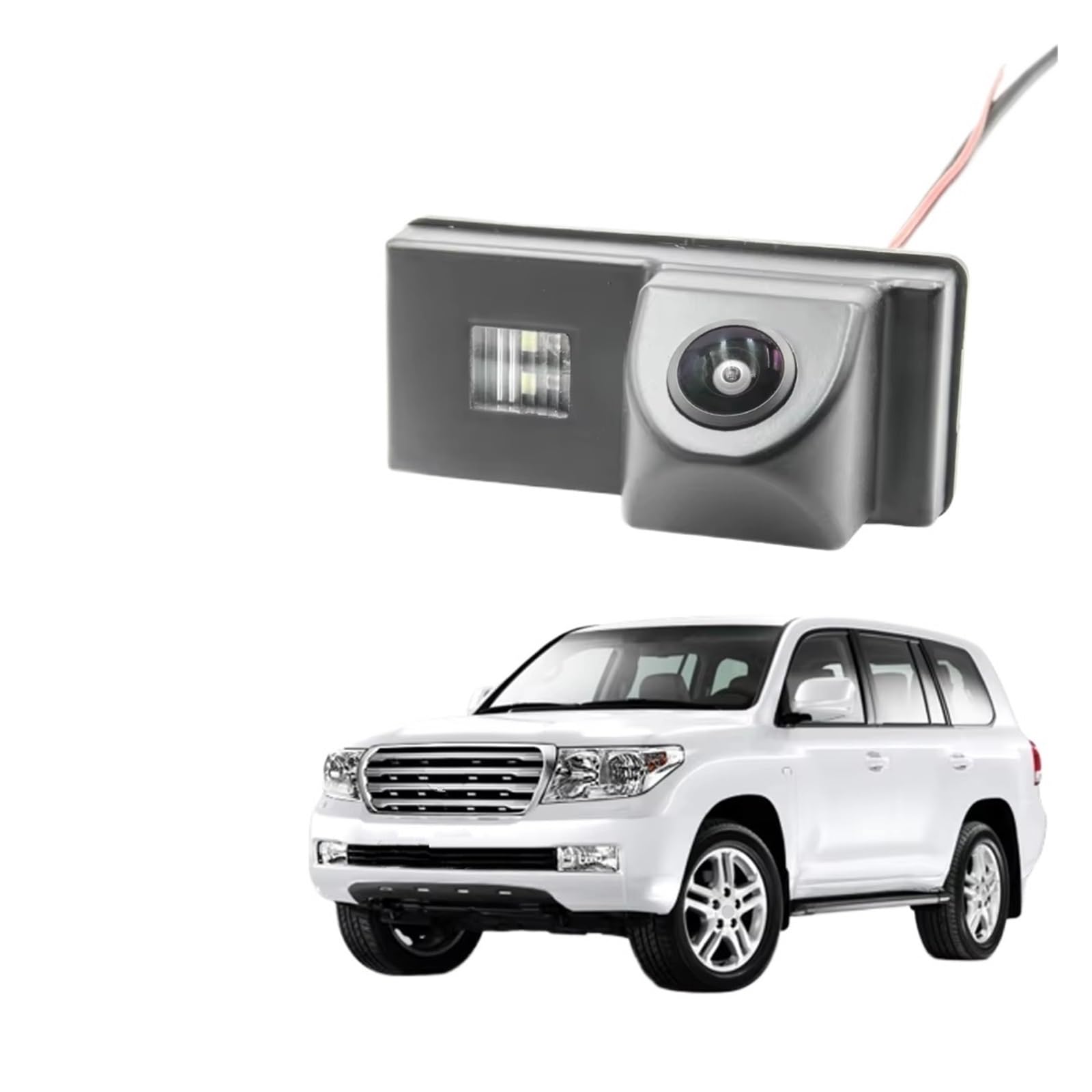 Backup Kamera CCD HD AHD Fisheye Rückansicht Kamera Auto Reverse Monitor Für Toyota Für Land Für Cruiser 200 LC200 2008 2009 2010 2011 2012 2013 2014 Hd Rückfahrkamera(B150 CVBS 680x480) von QINSHU